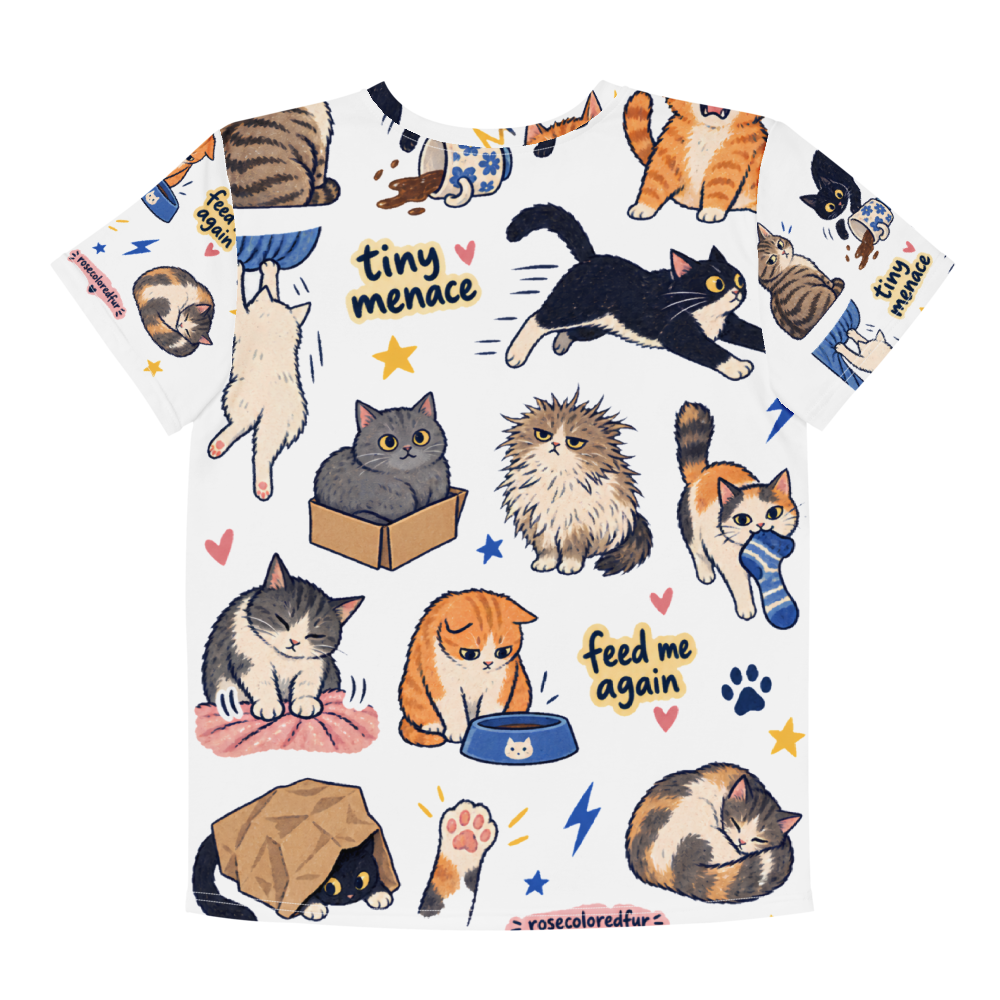 Tiny Menace Youth Crew Neck T-Shirt  🐾